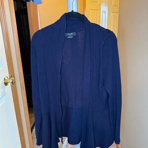 Verve Ami Women's Navy Cardigan - XL - EUC